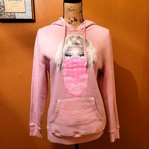 Sofra Pink Nicki Minaj Hoodie with Pocket